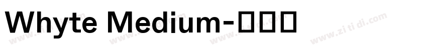 Whyte Medium字体转换